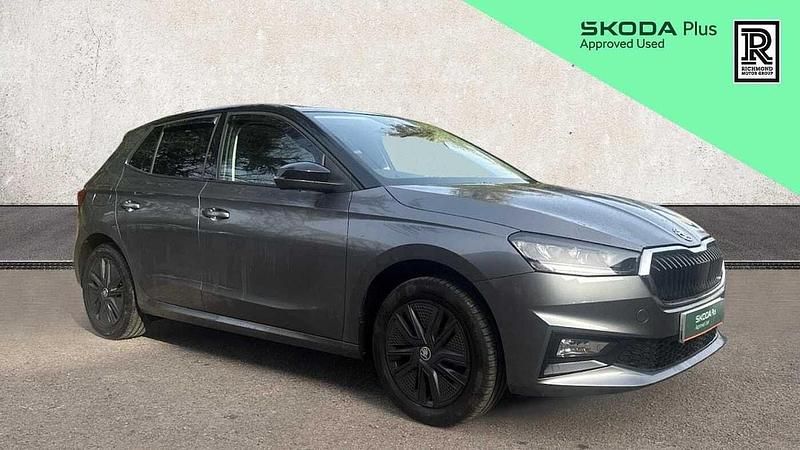 Used Skoda Fabia Colour Edition 95 HP (69 kW) 2023 Graphite grey metallic body / black magic pearl effect roof Hatchback