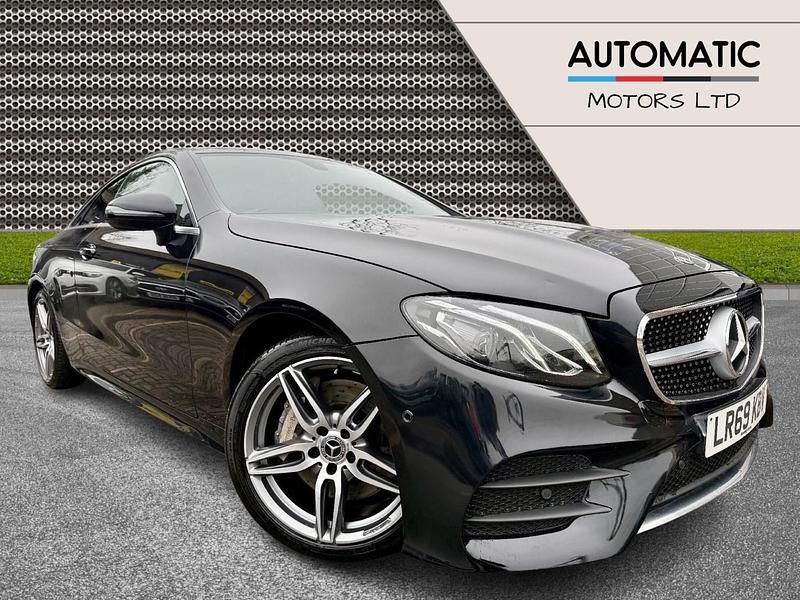 Used Mercedes E350 AMG line 313 HP (230 kW) 2019 Black Coupe
