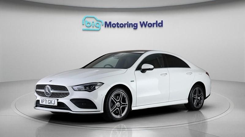 Used Mercedes CLA250e AMG line 2021 White Coupe