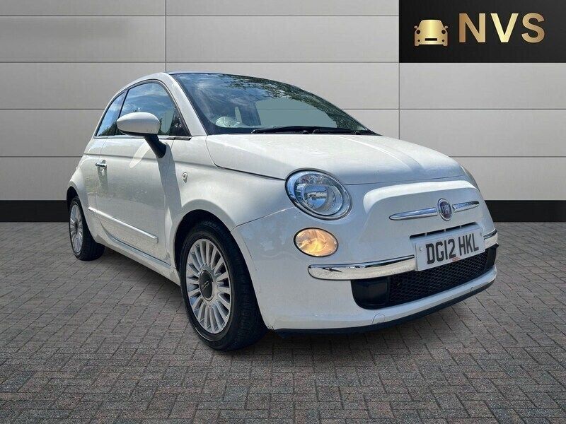White Used 2012 Fiat 500 Lounge Hatchback | £3,495 (Fair price) - Image 1/4