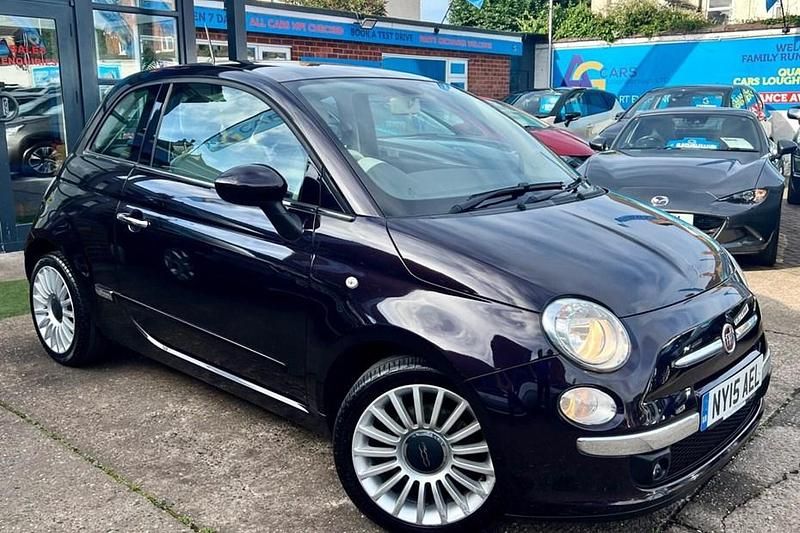 Mauve/purple Used 2015 Fiat 500 Lounge Hatchback | £4,980 (Good price) - Image 1/1