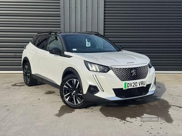White Used 2020 Peugeot e-2008 GT-line SUV | £11,495 (A bit pricey) - Image 1/4