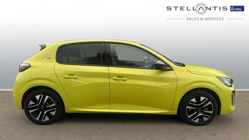 Yellow Used 2024 Peugeot e-208 Style Hatchback | £13,796 (Good price) - Image 1/3