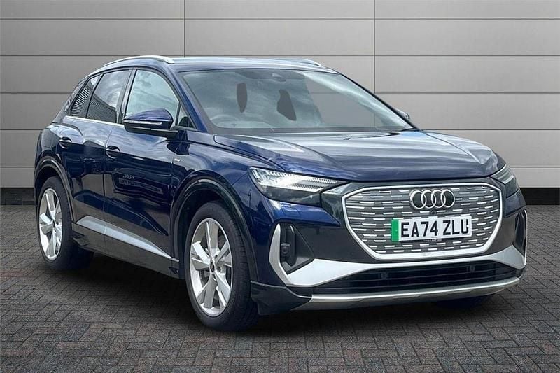 Blue Used 2024 Audi Q4 e-tron S-Line SUV | £33,850 (Good price) - Image 1/4