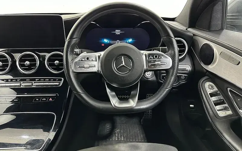 Used Mercedes C220 AMG line 194 HP (142 kW) 2018 Grey Sedan