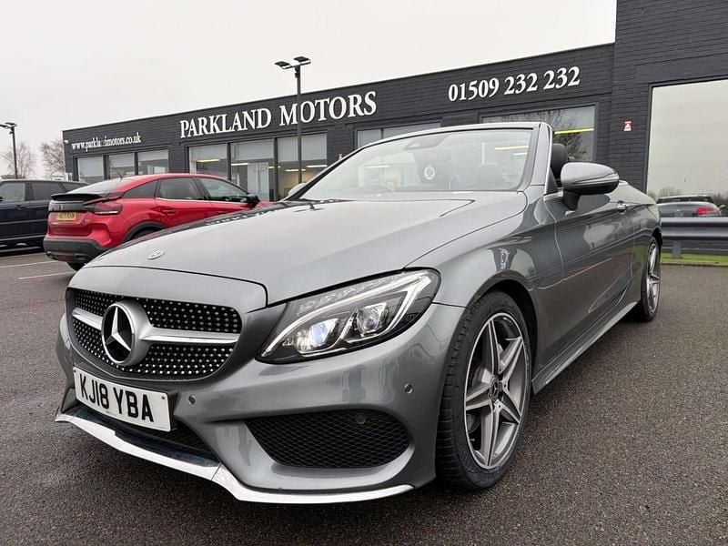 Used Mercedes C220 AMG Line Premium Plus 2018 Grey Cabriolet