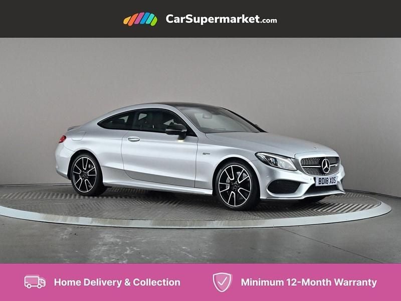 Silver Used 2018 Mercedes C43 AMG Premium Plus Coupe | £27,197 (Good price) - Image 1/4