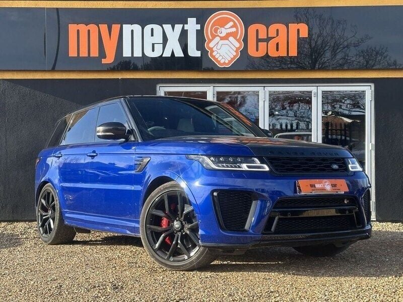 Blue Used 2019 Land Rover Range Rover Sport SVR SUV | £48,995 (Fair price) - Image 1/4