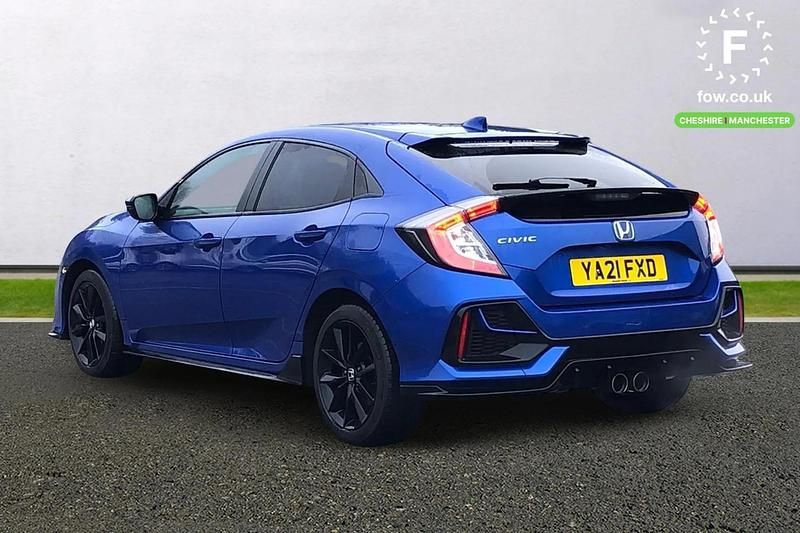 Used Honda Civic Sport 182 HP (133 kW) 2021 Blue Hatchback