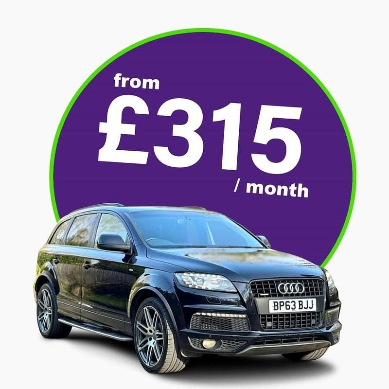 Black Used 2014 Audi Q7 S-line plus SUV | £12,495 (Fair price) - Image 1/4