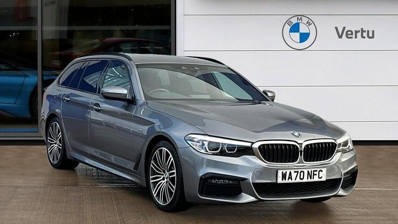 Blue Used 2020 BMW 520 M Sport Estate | £23,264 (Good price) - Image 1/4