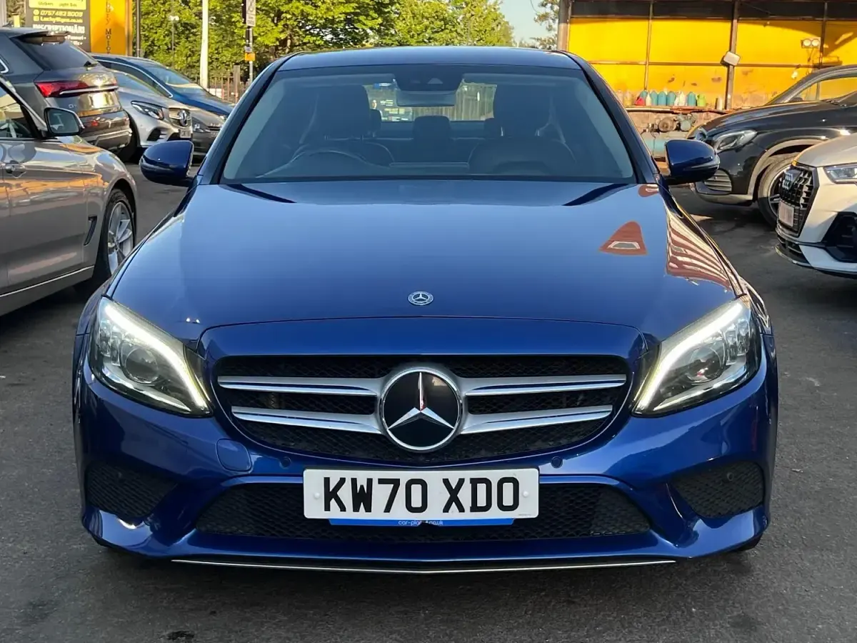 Used Mercedes C200 2020 Blue Sedan