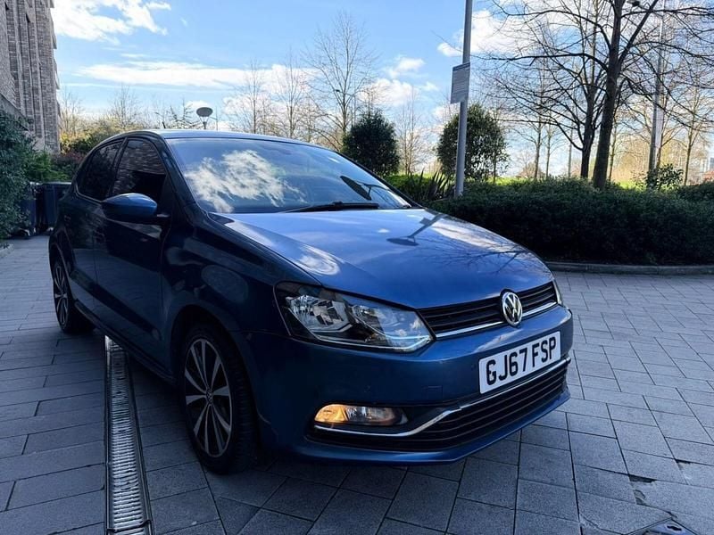 Begagnad VW Polo Edition 2017 Blå Halvkombi