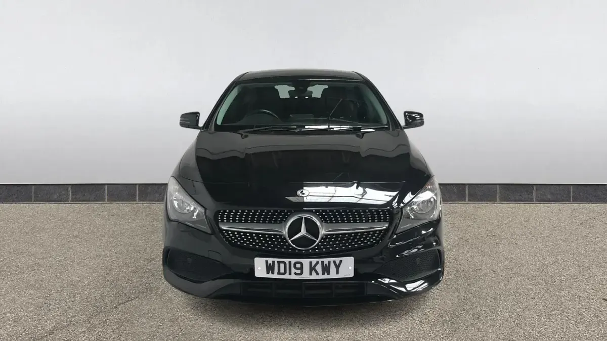 Used Mercedes CLA180 AMG line 122 HP (89 kW) 2019 Black Sedan