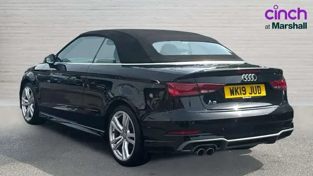 Used Audi A3 Cabriolet S-Line 150 HP (110 kW) 2019 Black Cabriolet