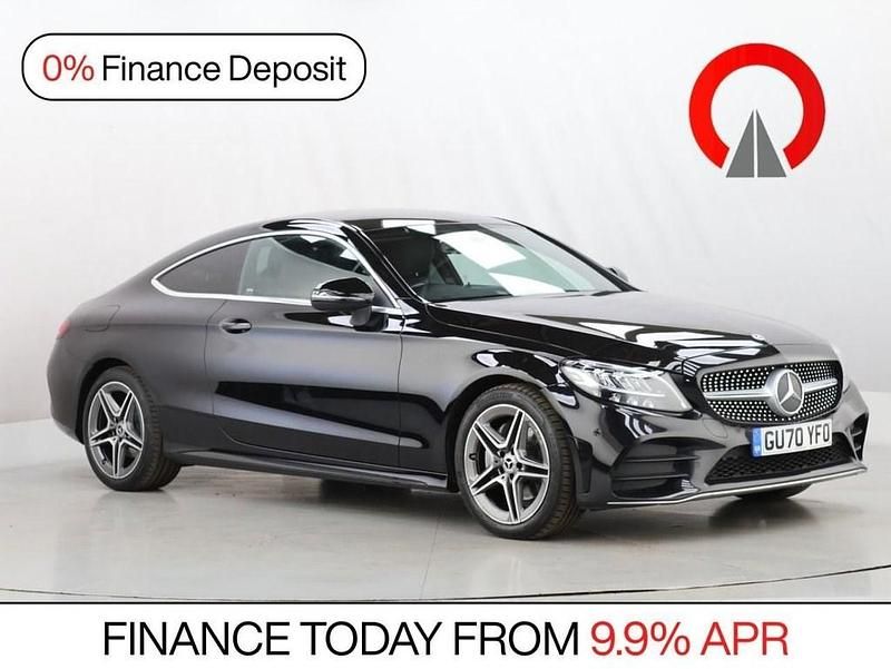 Used Mercedes C200 AMG line 198 HP (145 kW) 2020 Black Coupe