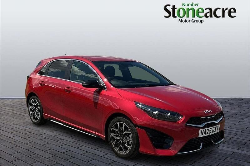 Red New 2025 Kia Ceed GT-Line Hatchback | £22,989 (Expensive) - Image 1/4