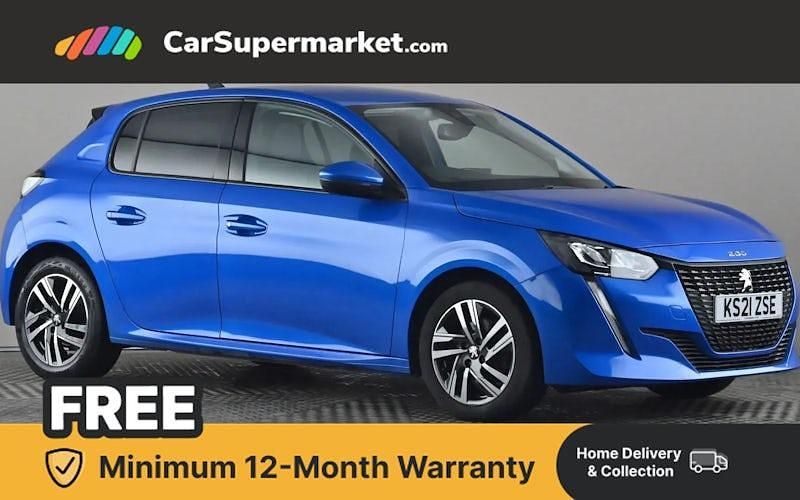 Used Peugeot 208 Allure 102 HP (75 kW) 2021 Blue Hatchback