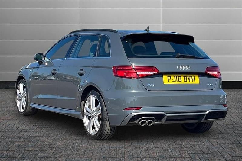 Used Audi A3 S-Line 150 HP (110 kW) 2018 Grey Sedan
