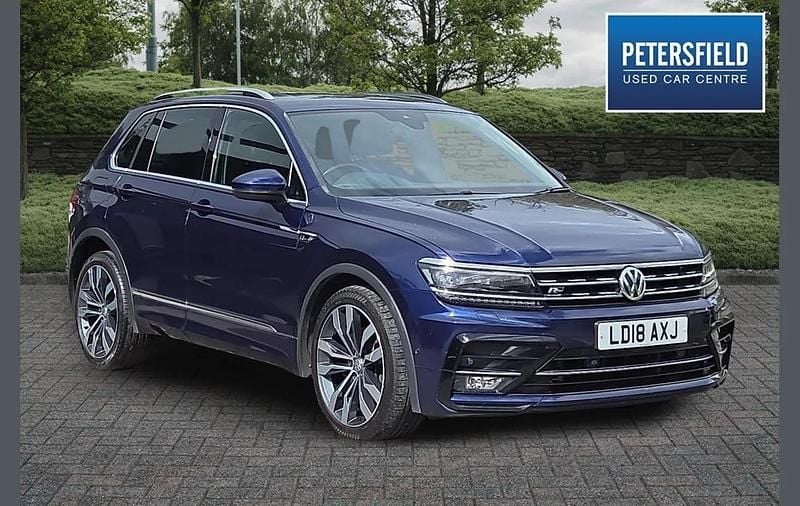 Blue Used 2018 VW Tiguan R-line SUV | £16,590 (Good price) - Image 1/4