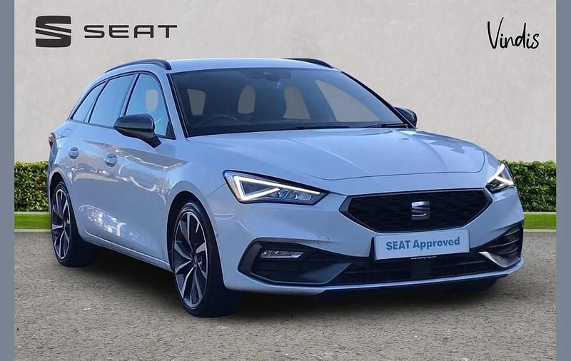 White Used 2022 Seat Leon FR Sport Estate | £18,777 (A bit pricey) - Image 1/4
