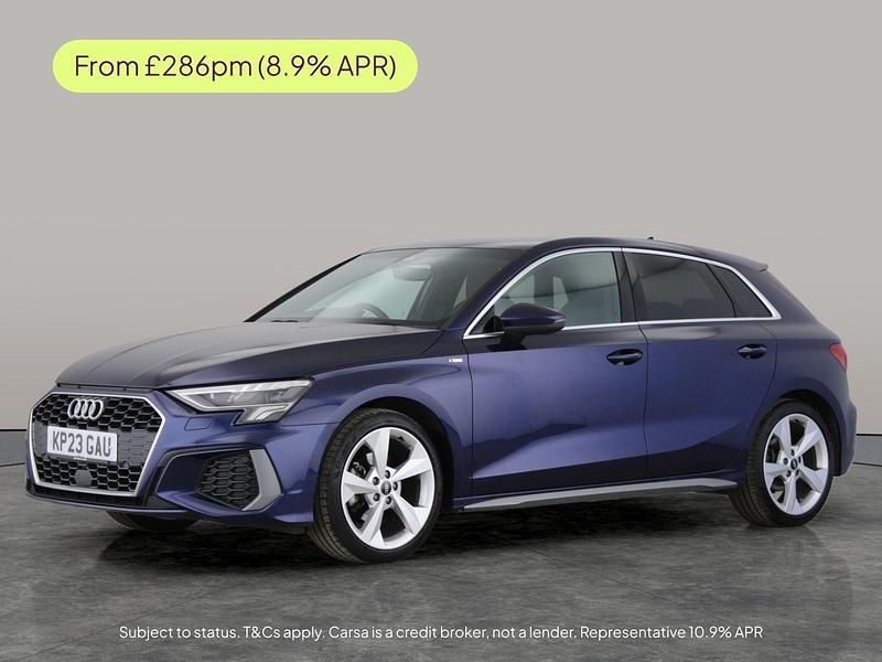 Used Audi A3 Sportback S-Line 150 HP (110 kW) 2023 Blue Hatchback
