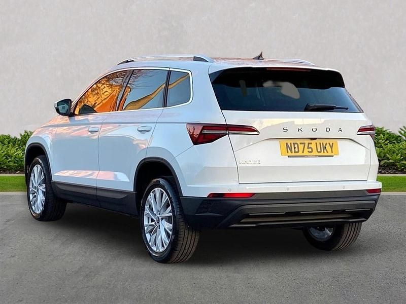 Used Skoda Karoq SE L 110 HP (80 kW) 2025 Moon white metallic SUV