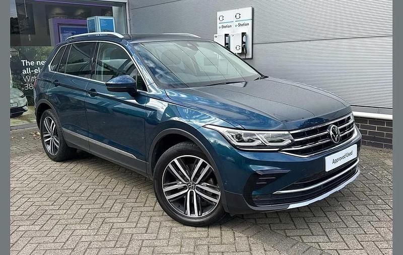 Blue Used 2021 VW Tiguan Elegance SUV | £23,489 (Fair price) - Image 1/4