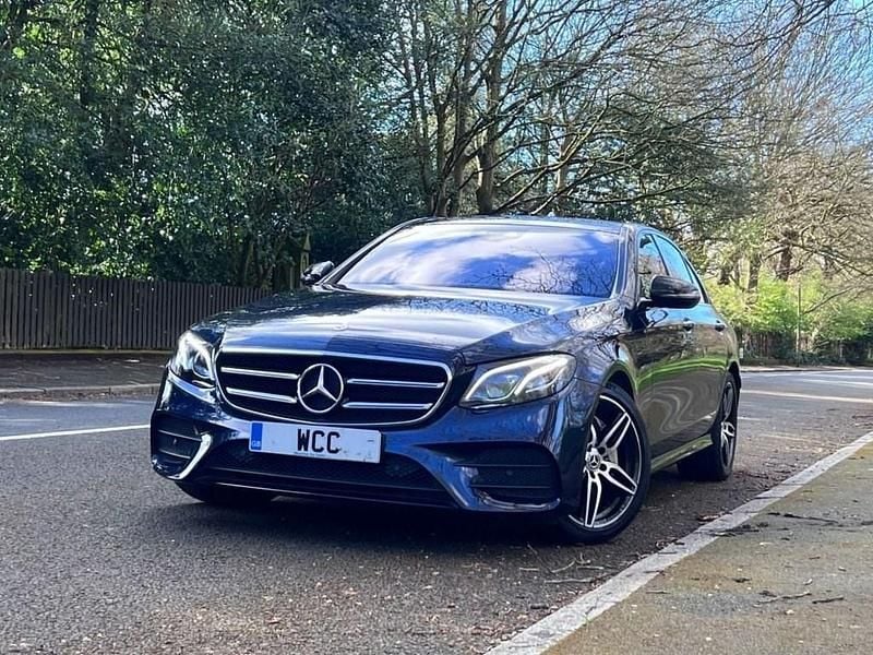 Used Mercedes E220 AMG line 2018 Blue Sedan