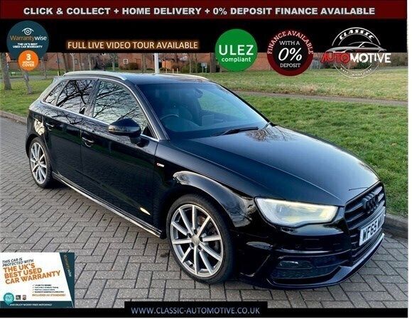 Black Used 2015 Audi A3 S-Line Hatchback | £12,995 (Expensive) - Image 1/1