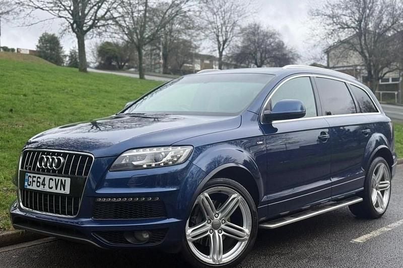 Used Audi Q7 S-line plus 245 HP (180 kW) 2014 Blue SUV