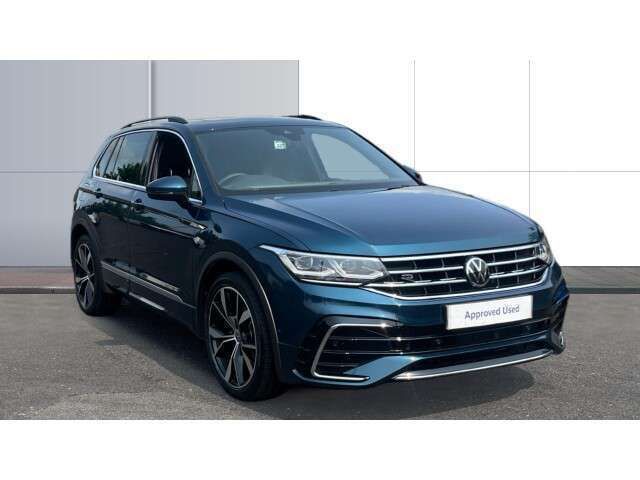 Blue Used 2021 VW Tiguan R-line SUV | £23,651 (Fair price) - Image 1/4