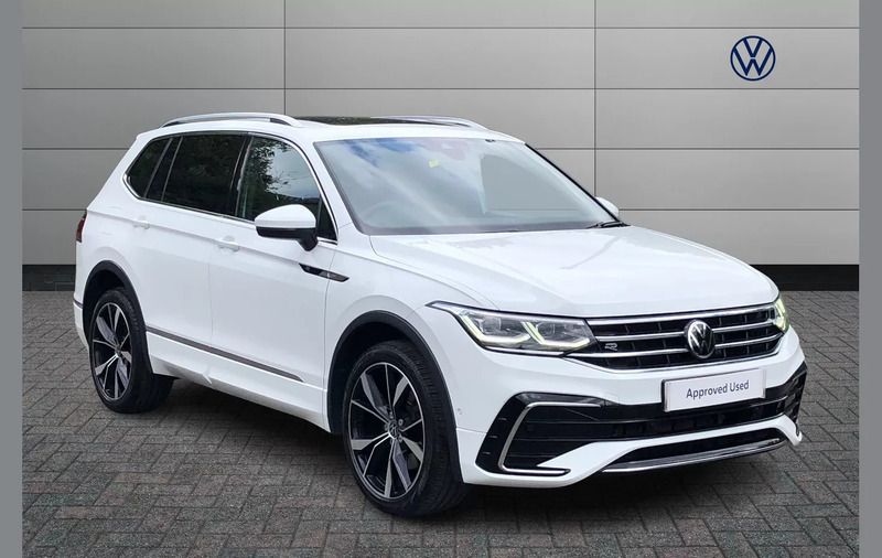 White Used 2022 VW Tiguan Allspace R-line SUV | £31,379 - Image 1/4