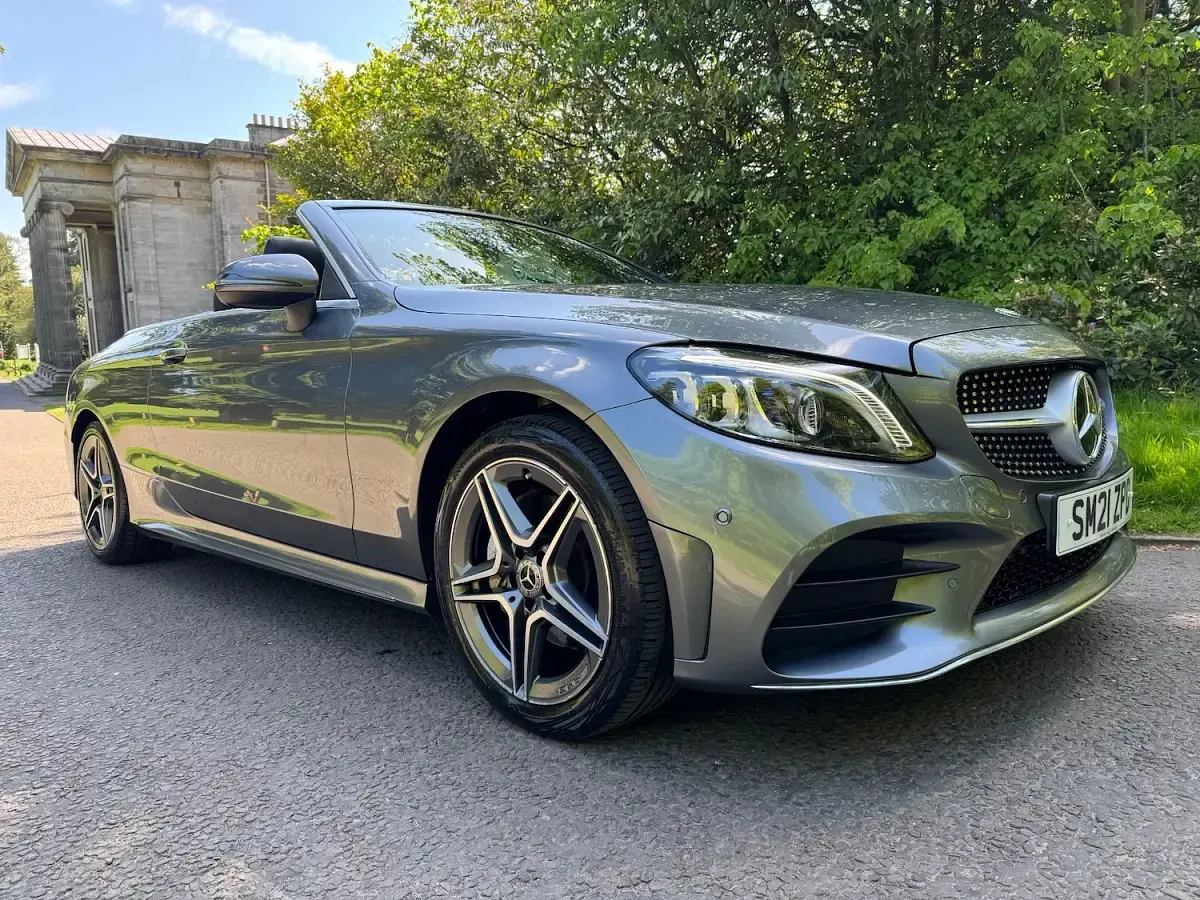 Used Mercedes C200 AMG line 2021 Grey Cabriolet