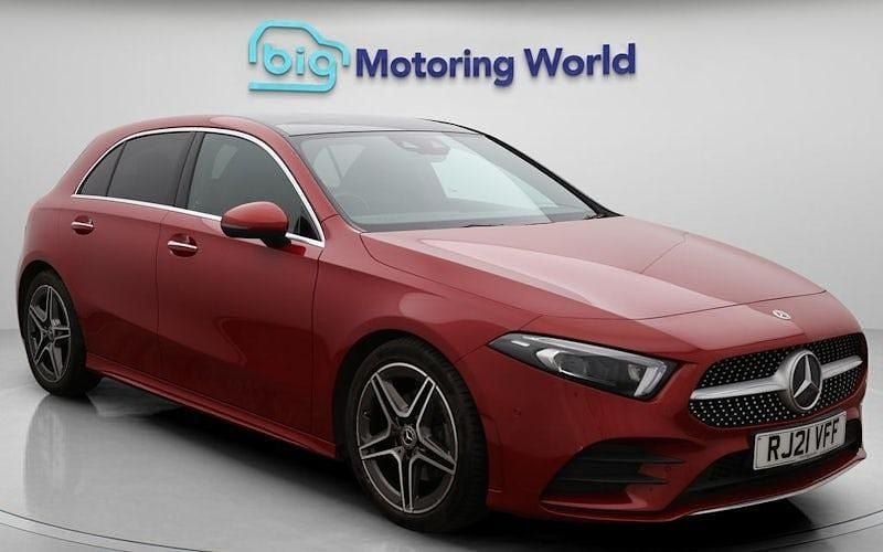 Red Used 2021 Mercedes A200 AMG Line Premium Plus Hatchback | £19,600 (A bit pricey) - Image 1/4