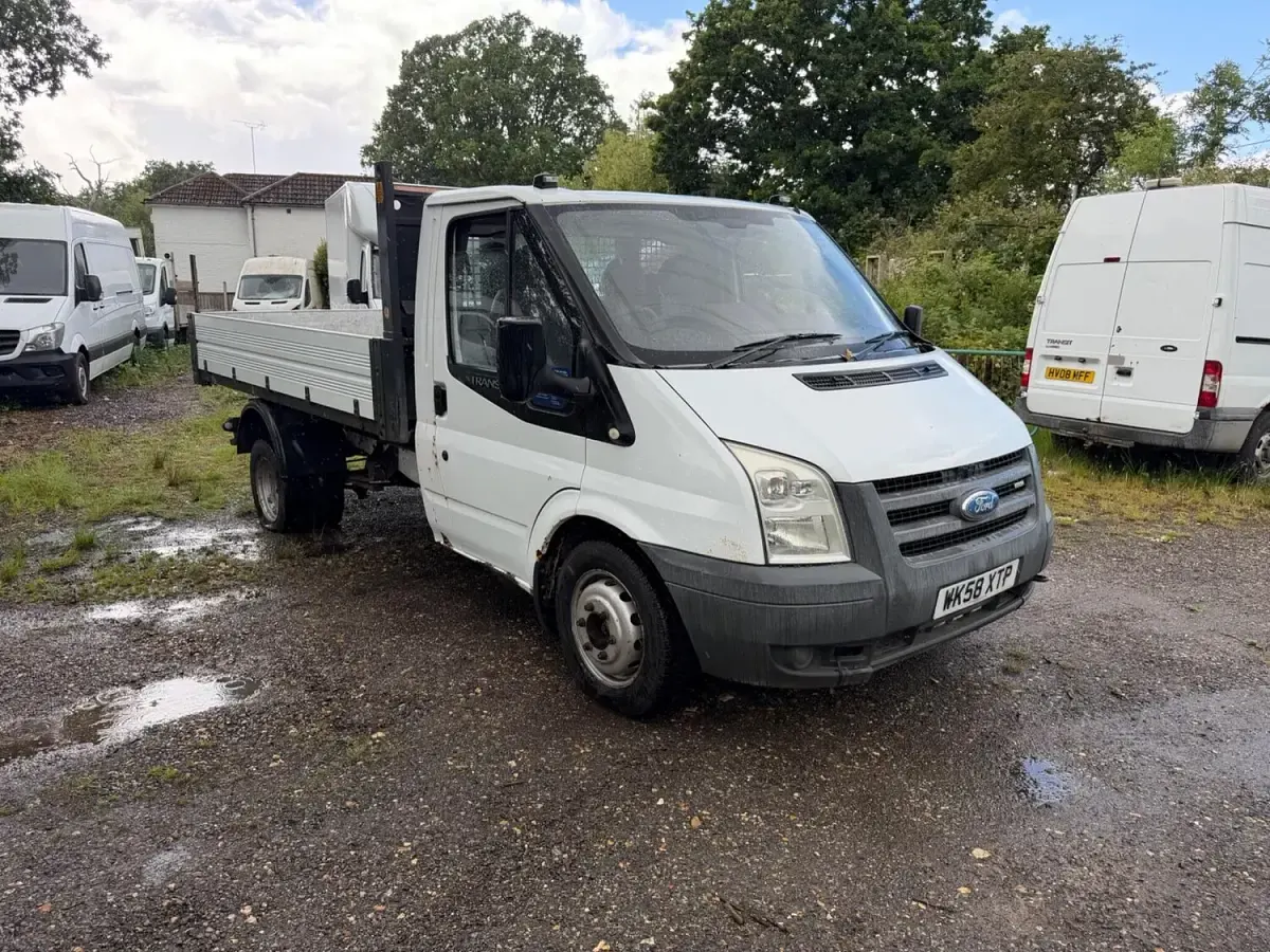 Used Ford Transit 115 HP (84 kW) 2008 White Cabriolet