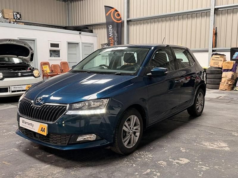Used Skoda Fabia SE 95 HP (69 kW) 2021 Blue Hatchback