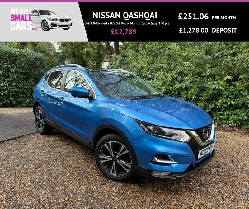 Blue Used 2019 Nissan Qashqai N-Connecta SUV | £12,789 (Fair price) - Image 1/4