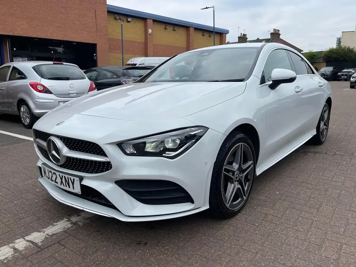 Used Mercedes CLA250e AMG Line Premium 218 HP (160 kW) 2022 White Coupe