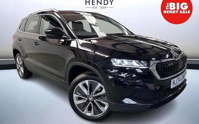 Black magic pearl effect Used 2024 Skoda Karoq SE L SUV | £24,999 (Good price) - Image 1/4