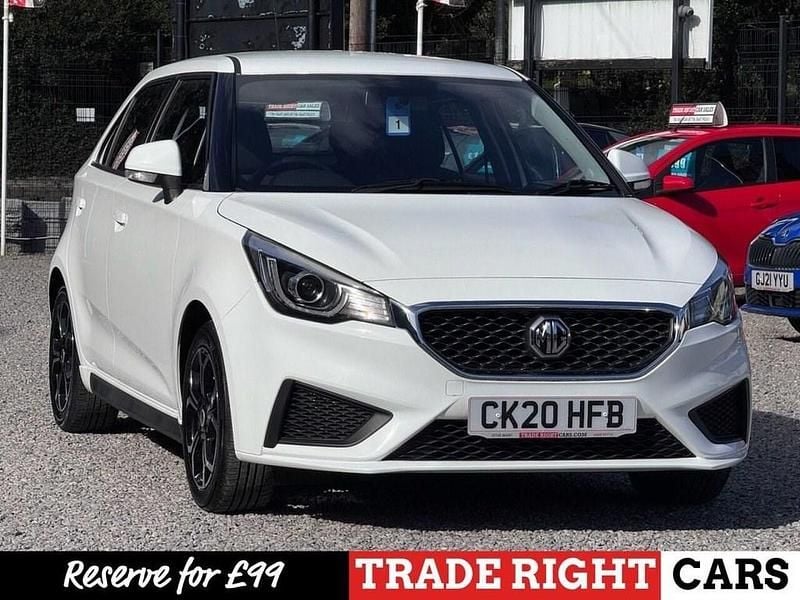Used MG MG3 Excite 106 HP (77 kW) 2020 White Hatchback