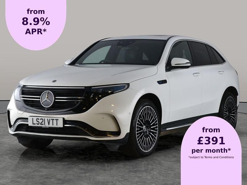 White Used 2021 Mercedes EQC400 AMG line SUV | £25,900 (Good price) - Image 1/2