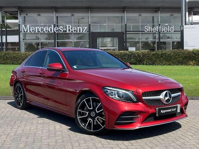 Red Used 2020 Mercedes C300 AMG line Sedan | £21,285 (Fair price) - Image 1/1