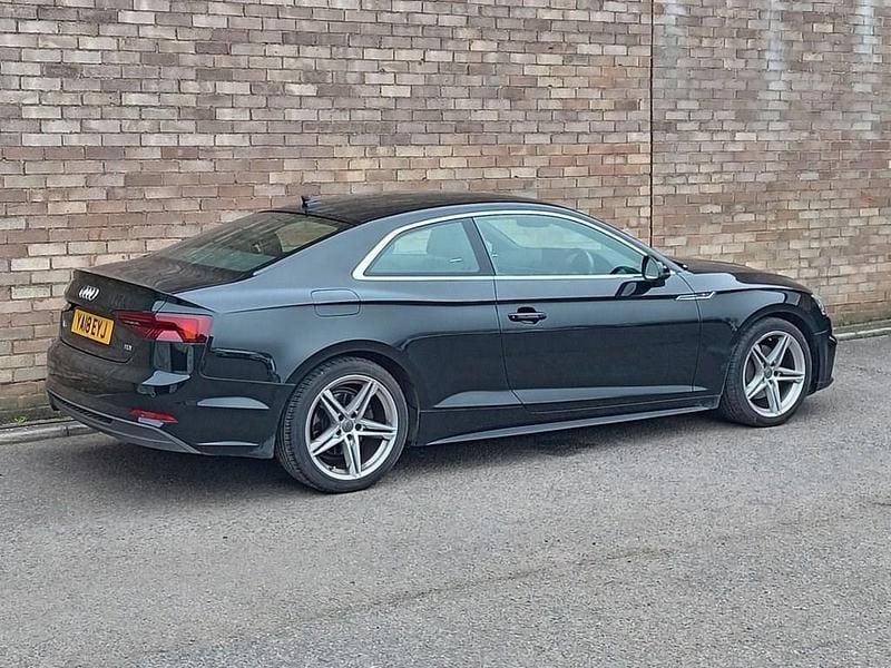 Used Audi A5 S-Line 190 HP (139 kW) 2018 Black Coupe