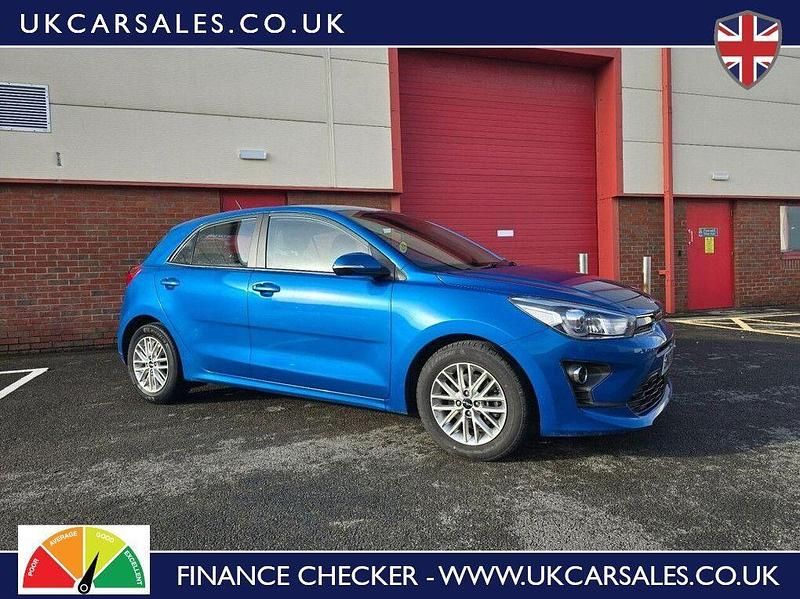 Used Kia Rio 101 HP (74 kW) 2022 Blue Hatchback