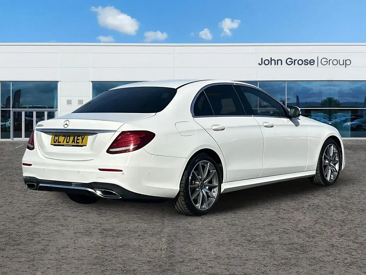 Used Mercedes E220 AMG line 2020 White Sedan