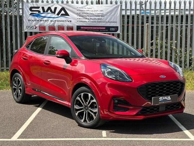 Red Used 2022 Ford Puma ST-Line SUV | £15,250 (Fair price) - Image 1/4