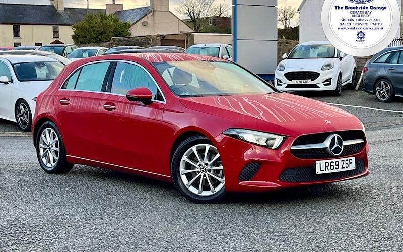 Used Mercedes A200 Premium 150 HP (110 kW) 2019 Red Hatchback