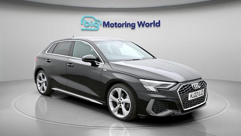 Used Audi A3 S-Line 148 HP (108 kW) 2022 Black Sedan