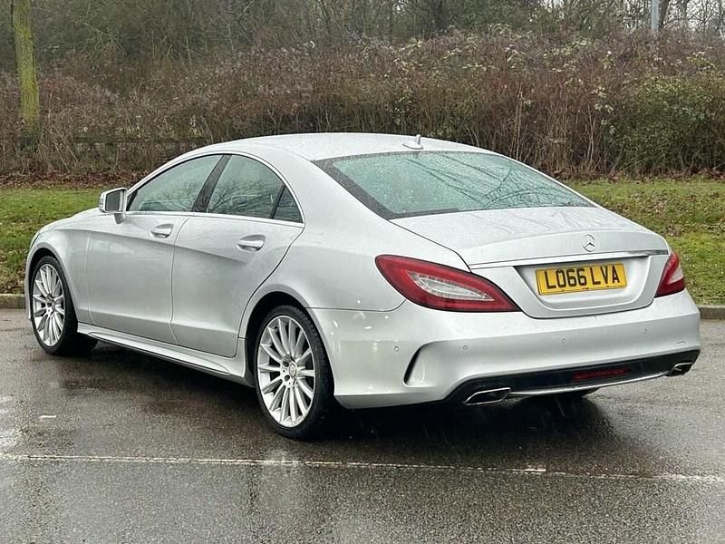 Used Mercedes CLS220 AMG line 177 HP (130 kW) 2016 Silver Coupe